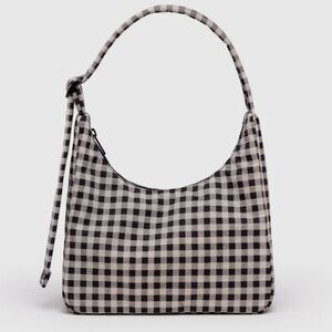 BAGGU - Mini Nylon Shoulder Bag - Gingham